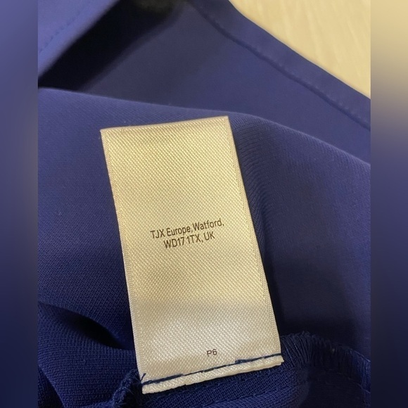 Cynthia Rowley Navy Mini Dress with Cap Ruffle Sleeve, Navy, Size 6 - Picture 8 of 13